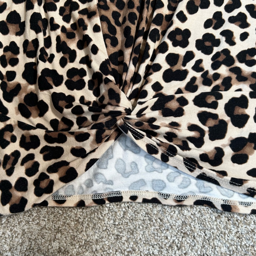 Chico's Leopard Print Long Sleeve Top - Picture 2 of 11